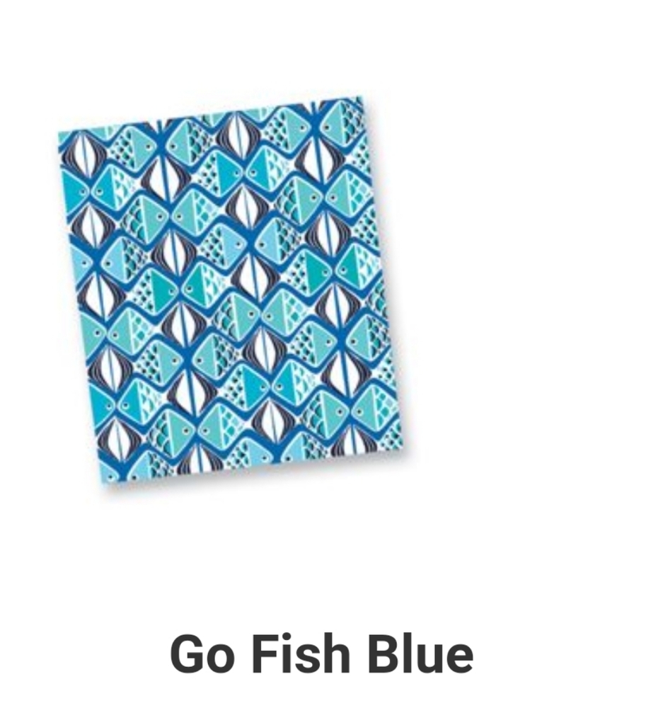 **1 LEFT** Vera Bradley Zip ID & Lanyard-Go Fish Blue - Picture 8 of 8